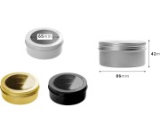 Aluminijumska kutija 200mL sa prozorom na poklopcu - 12 kom Aluminijumska kutija 200mL sa prozorom na poklopcu - 12 kom