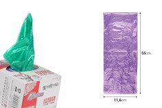 Plastične kese 45x55 cm u raznim bojama - pakovanje od 72 kom