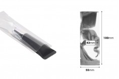 Aluminijumska kesa 55x150mm sa providnom prednjom stranom i mogućnošću toplotnog zatvaranja - 100 kom