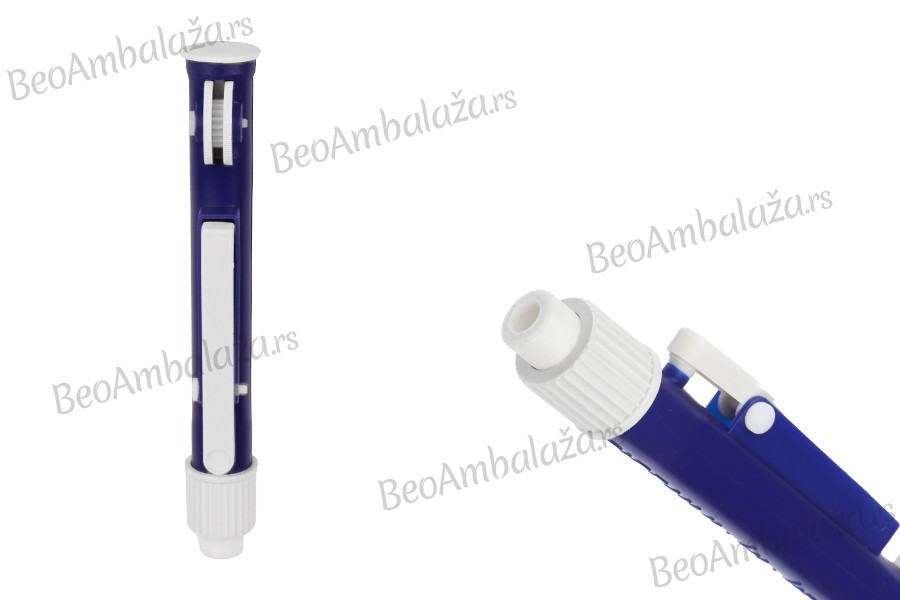 Dozator za staklene pipete, opseg 0,1 ml do 2 ml