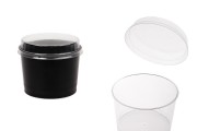 Plastična providna čašica 200mL sa poklopcem - 50 kom