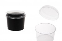 Plastična providna čašica 200mL sa poklopcem - 50 kom