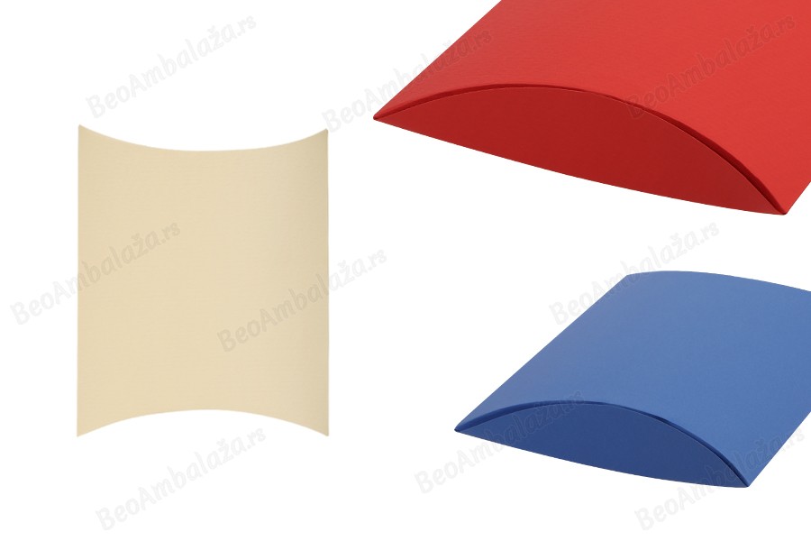 Papirna kraft jastuk - kutija 210x210x50mm, više boja - 10 kom-grupa_slika
