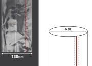 Termoskupljajuća plastična providna folija širina 130 mm - dužina 1 metar (f 80)