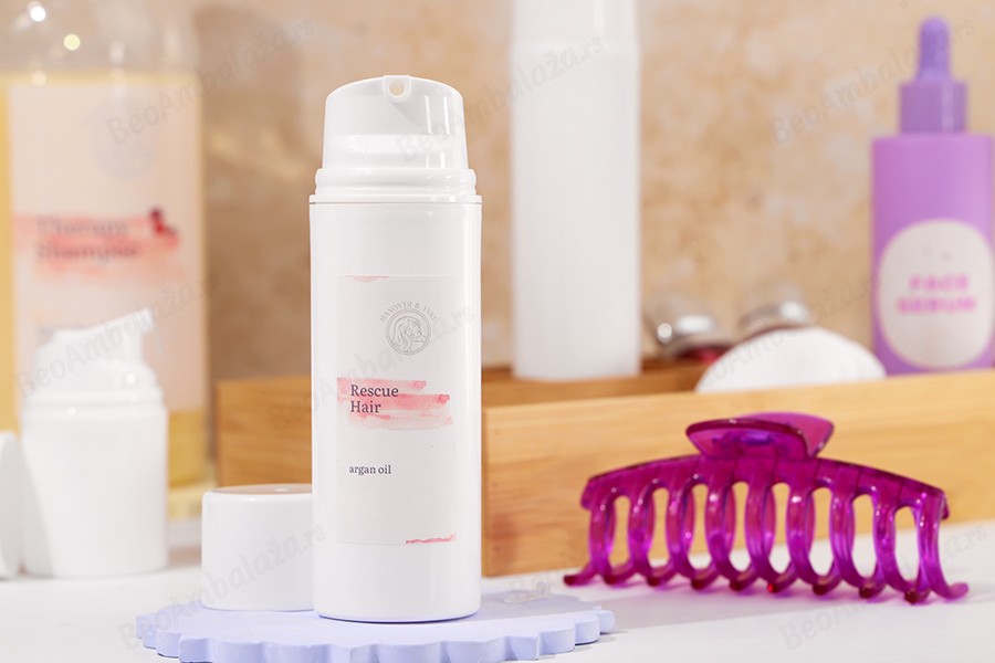 Airless bela plastična bočica 120mL za kreme-grupa_slika