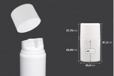 Airless bela plastična bočica 30mL za kreme