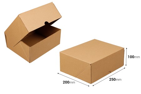 Kartonska kutija 250x200x100 mm troslojna sa automatskim sklapanjem (br. 70) - 25 kom.-dimenzije_slike