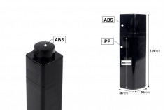 Akrilna Airless bočica 30mL sa pumpicom, u crnoj boji - 5 kom