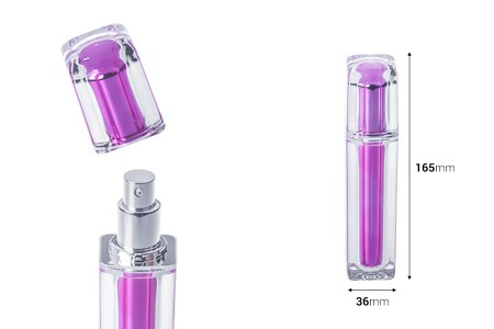 Luksuzna bočica 50mL za kreme, sa pumpicom i zatvaračem-dimenzije_slike