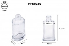 Ovalna bočica za parfeme 30mL (18/415)