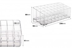 Stalak (postolje) od pleksiglasa 230x90x80mm sa 3 nivoa (24 mesta)