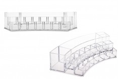 Stalak od pleksiglasa 300x118x65 mm - 3 nivoa, 19 otvora 