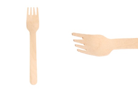 Drvene viljuške 138 mm u pojedinačnoj papirnoj ambalaži - 100 kom-slika_proizvoda