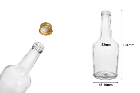 Providna staklena flaša 103mL-dimenzije_slike