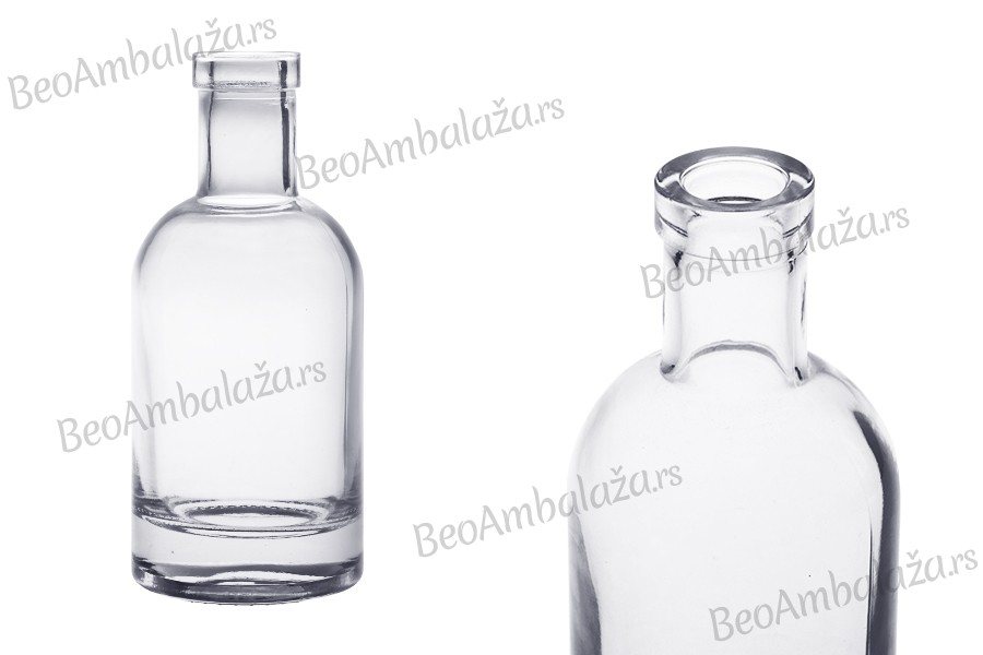 Staklena okrugla flašica 200 mL - 20 kom