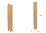 Kutija od kraft papira (350g) 45x45x450 mm za sveće - 20 kom Kutija od kraft papira (350g) 45x45x450 mm za sveće - 20 kom