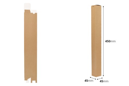 Kutija od kraft papira (350g) 45x45x450 mm za sveće - 20 kom-dimenzije_slike
