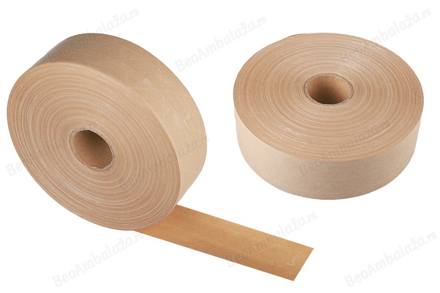 Papirna traka za pakovanje (130gr) ojačana tipa gome, širine 48 mm - rolna 150 m-slika_proizvoda