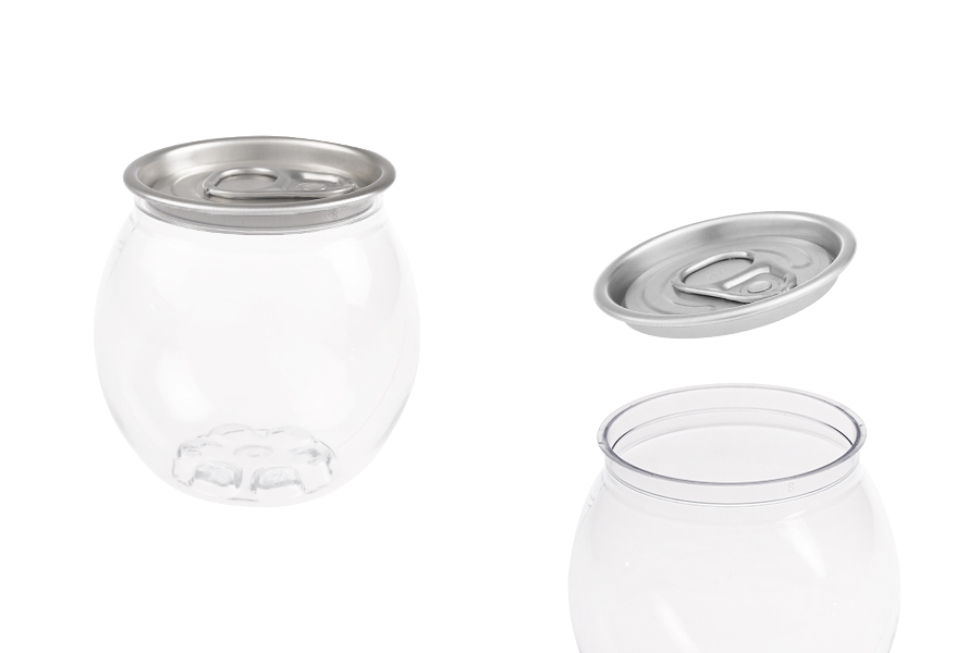 Providna (PET) plastična limenka 210mL (u obliku kuglice) sa aluminijumskim poklopcem (nepohodna upotreba mašine za zatvaranje) - 200 kom Providna (PET) plastična limenka 210mL (u obliku kuglice) sa aluminijumskim poklopcem (nepohodna upotreba mašine za zatvaranje) - 200 kom