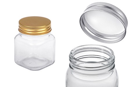 Staklena tegla 280mL sa aluminijumskim zatvaračem - 12 kom-1