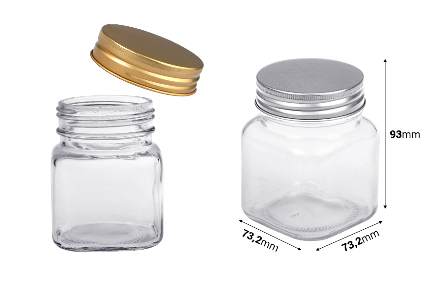 Staklena tegla 280mL sa aluminijumskim zatvaračem - 12 kom Staklena tegla 280mL sa aluminijumskim zatvaračem - 12 kom