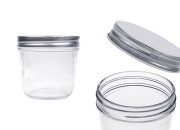 Staklena tegla 300mL sa srebrnim aluminijumskim zatvaračem - 6 kom Staklena tegla 300mL sa srebrnim aluminijumskim zatvaračem - 6 kom
