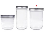 Staklena tegla 450mL sa srebrnim aluminijumskim zatvaračem - 6 kom Staklena tegla 450mL sa srebrnim aluminijumskim zatvaračem - 6 kom