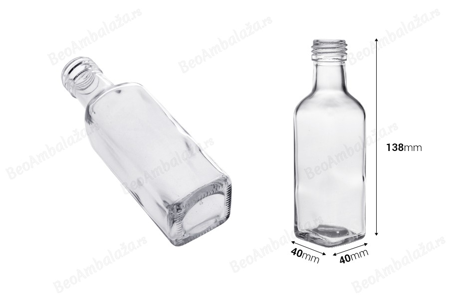 Providna flašica 100mL Marasca sa grlom PP 25 - 120 kom-dimenzije_slike