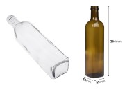 Staklena flaša 500mL Marasca sa grlom PP 31.5 - 50 kom-dimenzije_slike