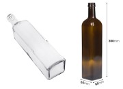 Staklena flaša 750mL Marasca sa grlom PP 31.5 - 35 kom-dimenzije_slike