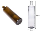 Staklena karamel flaša 1000mL Dorica sa grlom PP 31.5 - 30 kom-dimenzije_slike