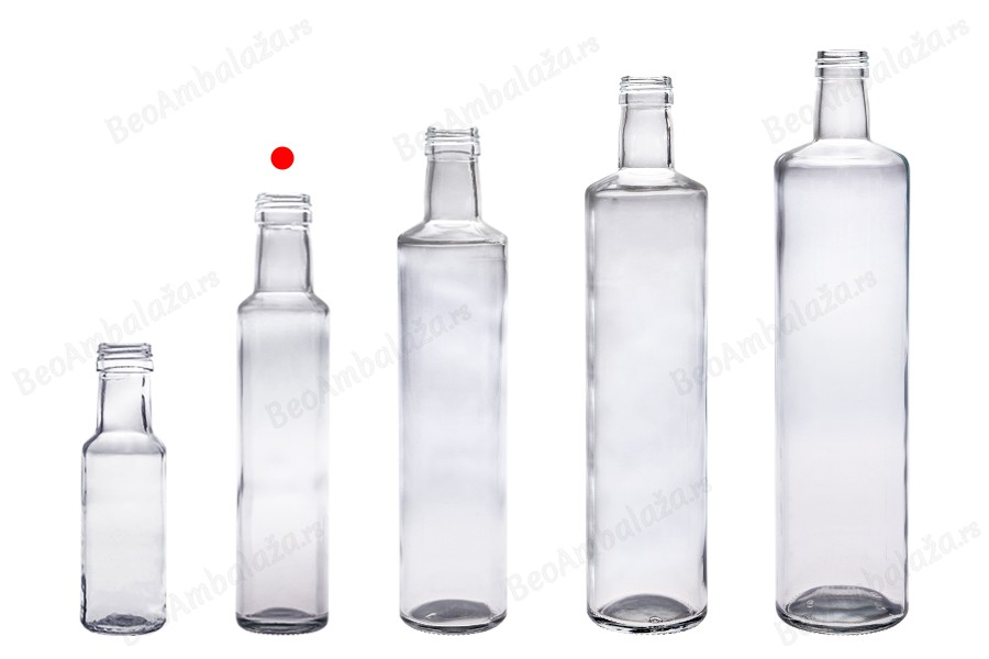 Staklena flašica 250mL Dorica sa grlom PP 31.5 - 60 kom-grupa_slika