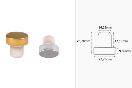 Sintetički silikonski čep Φ 16-dimenzije_slike