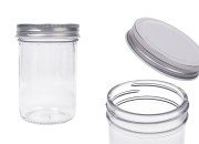 Staklena tegla 250mL sa srebrnim aluminijumskim zatvaračem - 6 kom Staklena tegla 250mL sa srebrnim aluminijumskim zatvaračem - 6 kom