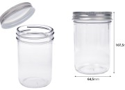 Staklena tegla 250mL sa srebrnim aluminijumskim zatvaračem - 6 kom Staklena tegla 250mL sa srebrnim aluminijumskim zatvaračem - 6 kom