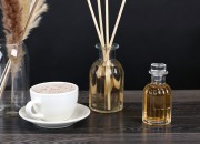 Staklena ukrasna bočica 300 ml pogodna za osveživač prostora Staklena ukrasna bočica 300 ml pogodna za osveživač prostora