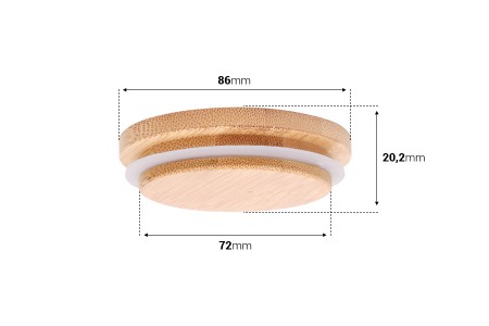 Drveni poklopac sa gumicom za tegle sa unutrašnjim prečnikom otvora 72 mm-2