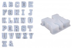 Silikonski kalup za izradu slova engleske abecede od epoksi smole - 1 kom