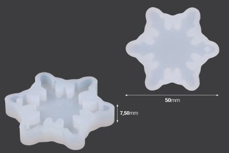 Silikonski kalup u obliku male pahuljice-dimenzije_slike