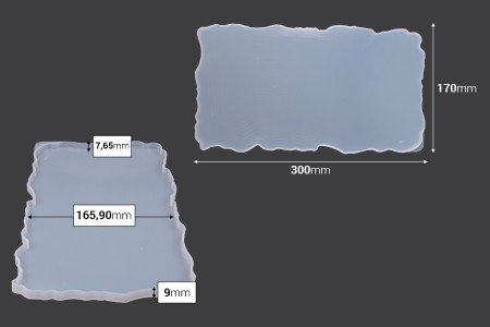 Silikonski kalup Pravougaona ploča 300x170mm-2
