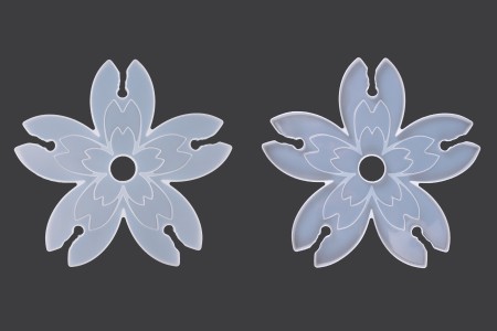 Silikonski kalup za Držač za 5 čaša u obliku cveta, za flašu-slika_proizvoda