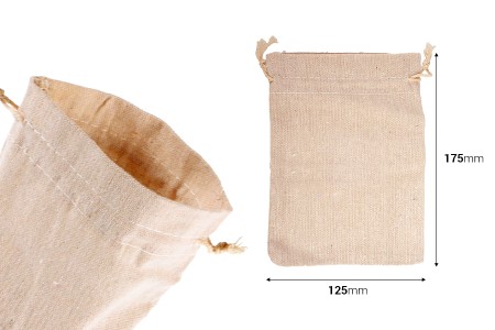 Pamučne torbice 125x175mm bež boje - 50 kom-dimenzije_slike
