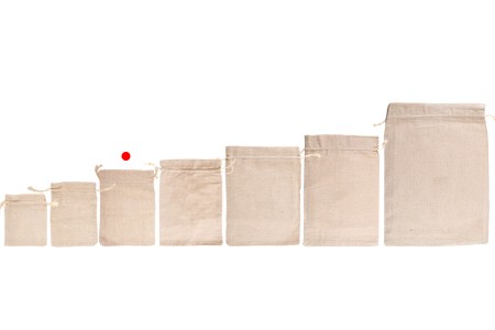 Pamučne torbice 125x175mm bež boje - 50 kom-grupa_slika