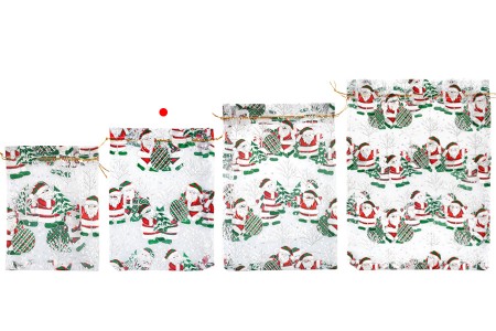 Božićna bela vrećica od tila 170x230 mm - 50 kom-grupa_slika