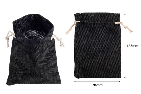 Lanene vrećice 95x135mm u više boja sa trakom - 50 kom-dimenzije_slike