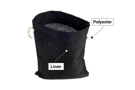 Lanene vrećice 125x175mm u više boja sa trakom - 50 kom-grupa_slika