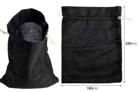 Lanene vrećice 165x230mm u više boja sa trakom - 50 kom-dimenzije_slike