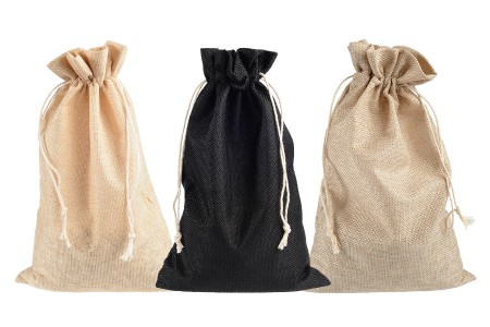 Lanene vrećice 195x295mm u više boja sa trakom - 50 kom-grupa_slika