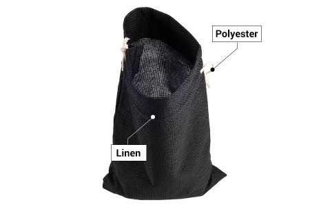 Lanene vrećice 195x295mm u više boja sa trakom - 50 kom-grupa_slika