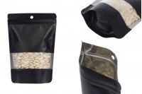 Aluminijumske DoyPack kesice sa zip zatvaranjem, prozorom i mogućnošću termo zatvaranja 140x40x200 mm – 100 kom